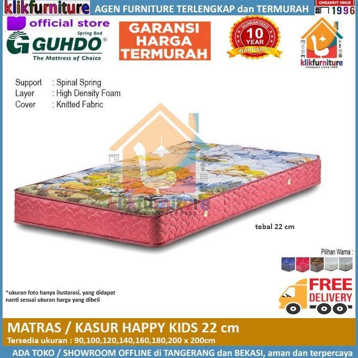 120x200 - Matras / Kasur Happy Kids Anak 22cm Guhdo Springbed
