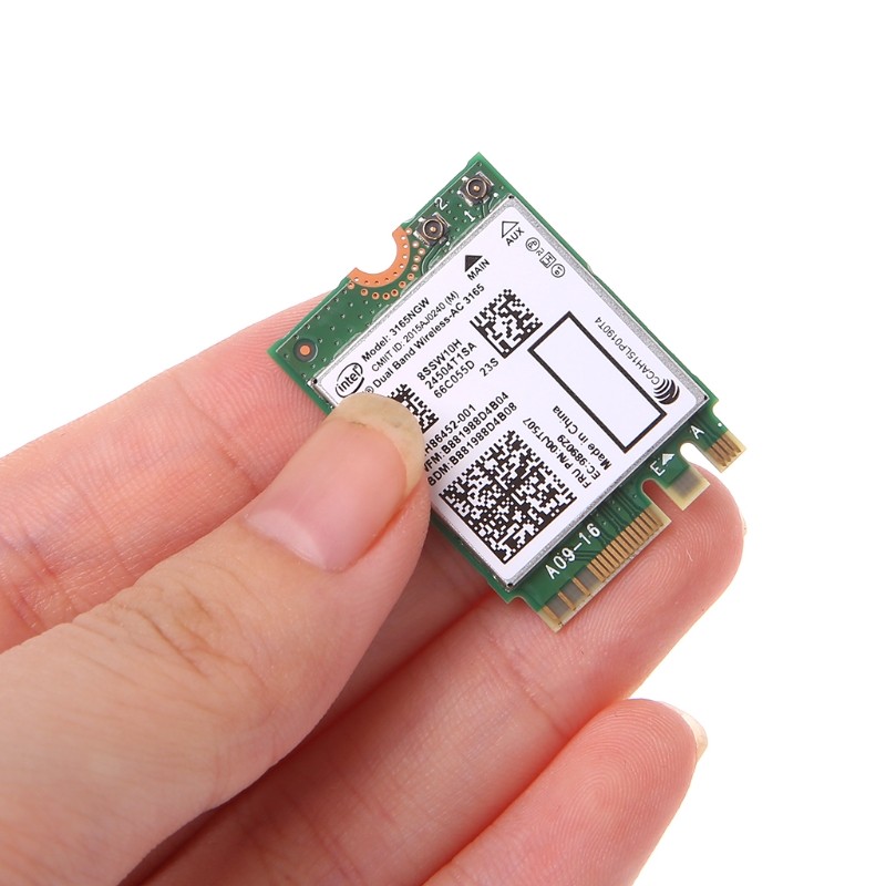 For Intel Wireless-AC 3165 3165NGW Dual Band Wi-Fi NGFF Interface Bluetooth-compatible 4.0 WiFi Card