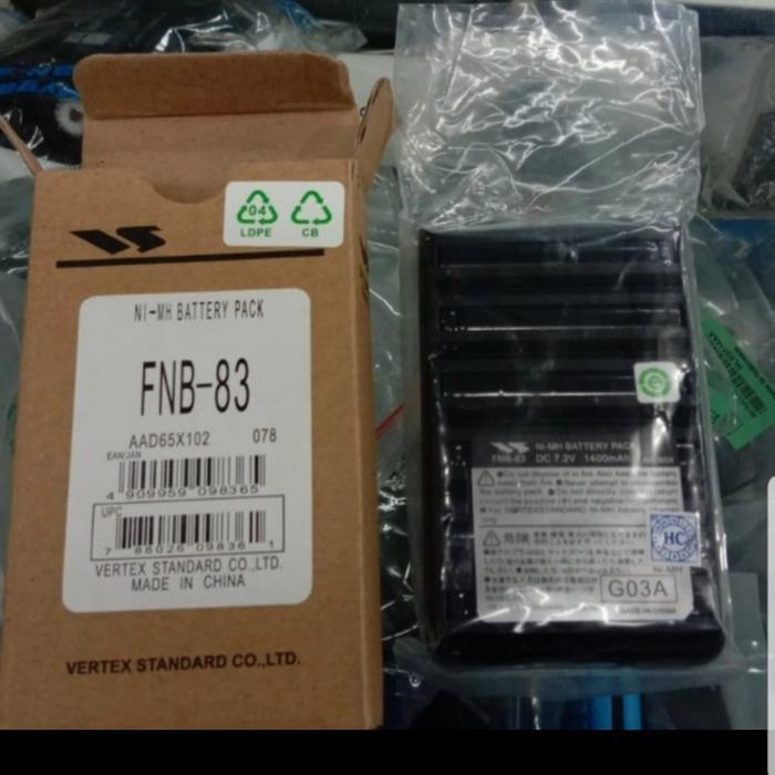 Battrey ht yaesu FNB-83 Untuk Ht yaesu FT-250R FT-270R VX-150R FT-60R