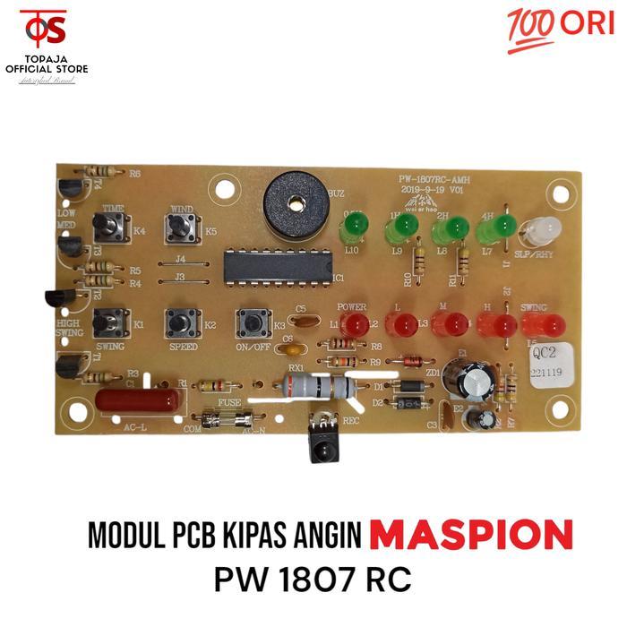Modul Pcb Kipas Angin Meja Maspion Pw 1807 Rc - Pcb Kipas Maspion Pw-1807 Rc