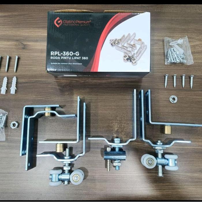 1 SET RODA SLIDING PINTU LIPAT / RODA PINTU GESER LIPAT / RODA SLIDING GLATINO PINTU LIPAT / RODA
