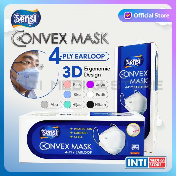 [] SENSI - Convex Mask 4 Ply Masker Earloop 4 Ply Masker Sensi
