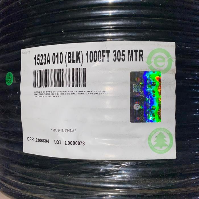 TERBARU Kabel Belden Coaxial 1523a Rg11 75Ohm 14Awg Origanl / Belden Rg11 1523