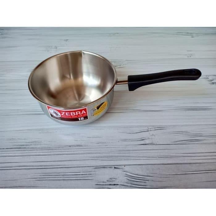 Panci Zebra Saucepan 18 Cm / Sauce Pan Stainless / Panci Susu Zebra