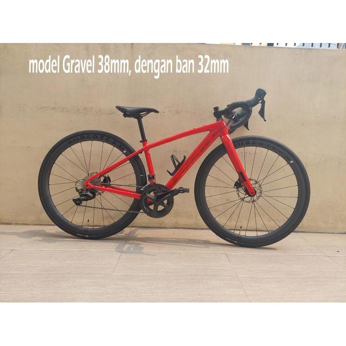 Superteam GRAVEL 38mm Carbon Cliner Wheelset Disc ke