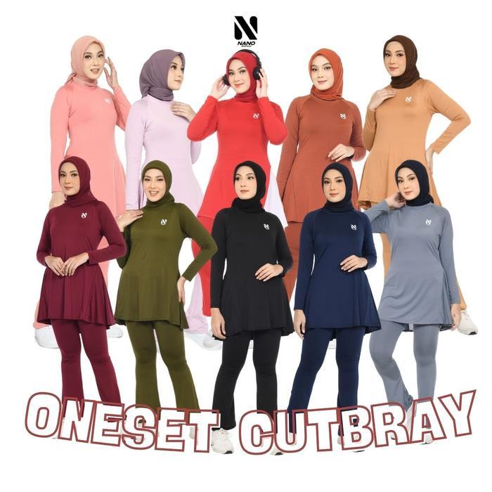 Nano Sportswear Baju Senam Muslim Wanita / Baju Olahraga Wanita / Baju Senam Muslim / Baju Olahraga
