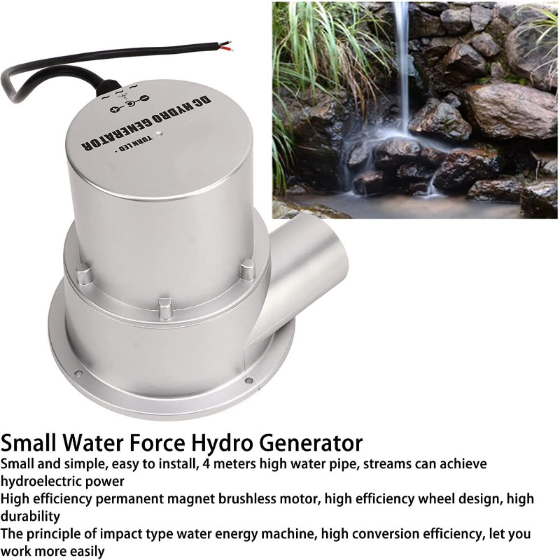 1000W 500W Water Turbine 18V 36V Hydraulic Generator Outdoor Hydro Electric Generator DC Permanent