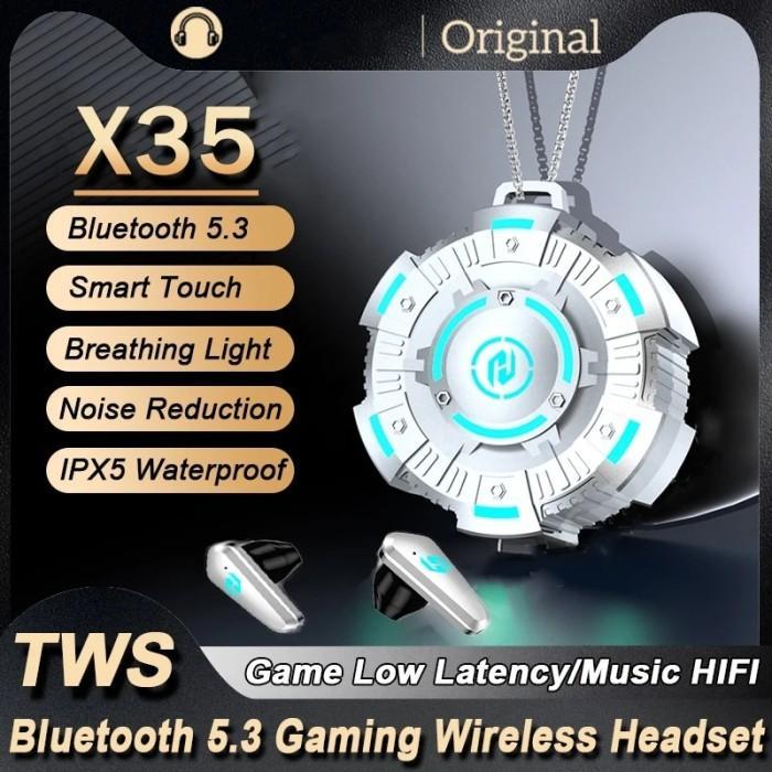 X35 Tws Bluetooth Wireless Earphones Sports Gaming Waterproof