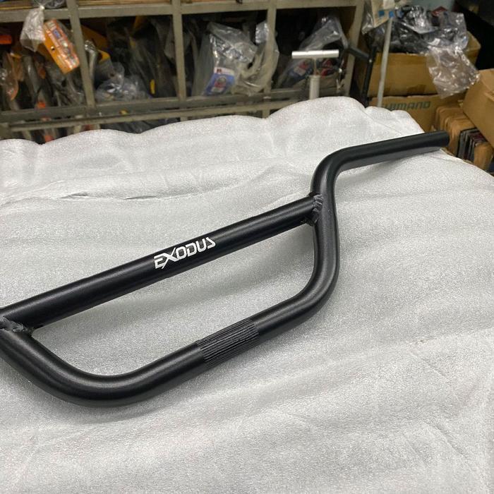 Handle Bar Stang Commuterbike Exodus Platinum Alloy Steel Hitam Standard 22.2 Panjang 74 Cm Bmx