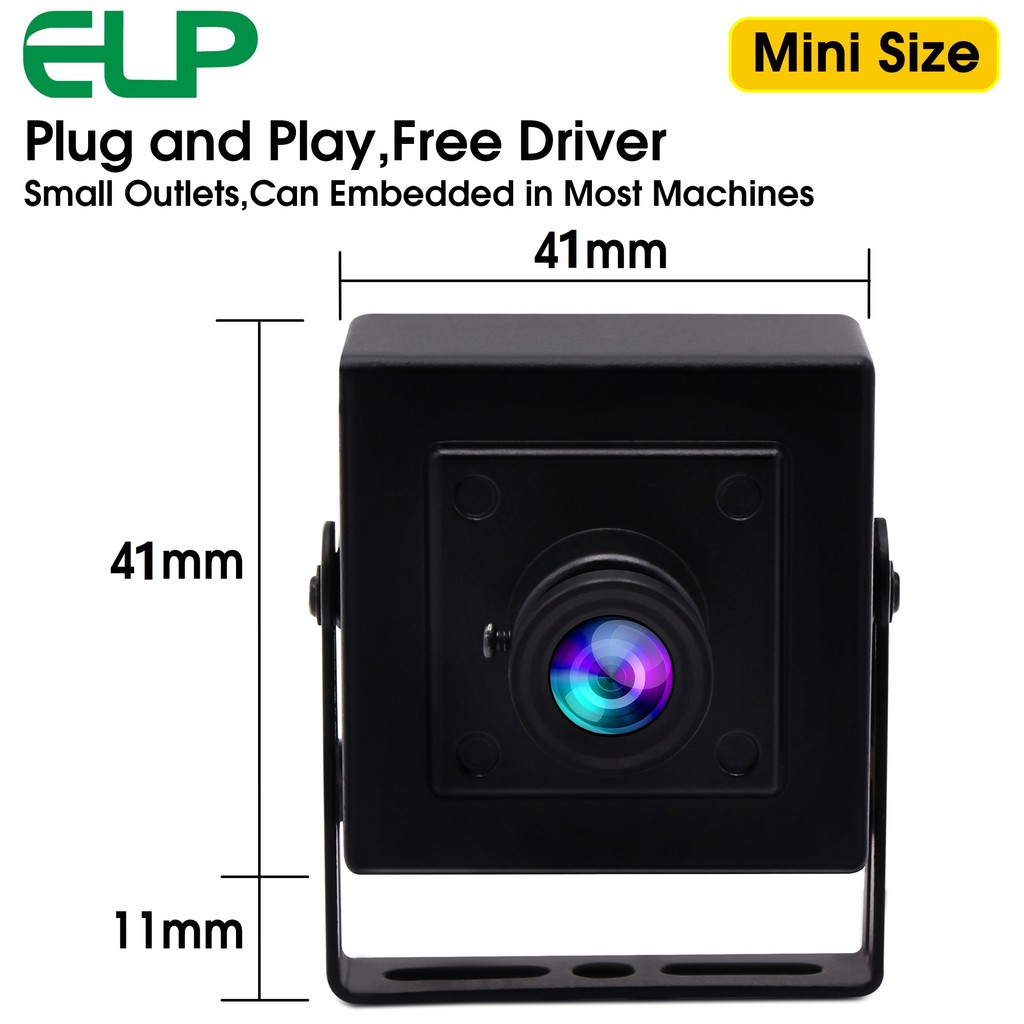 13MP USB Camera 3840*2880 with Manual Focus M12 Lens, Mini Lightburn Industrial USB2.0 Webcam for