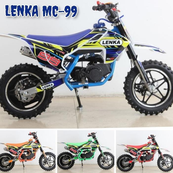 Motor mini Trail LENKA MC 99 Motor Bensin 2 Tak 50 cc Mainan anak - Merah