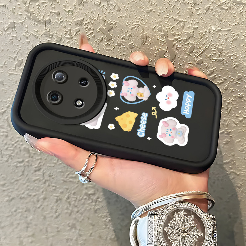 Casing Hp Untuk Itel Rs 4 P55 5G P65 A70 A80 S23 Case Foto boneka kelinci lucu Kasing silikon Cesing