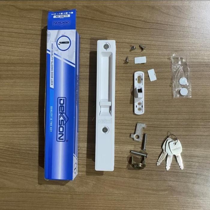 kunci sliding door geser dekson ks j5k/handle pintu alumunium white