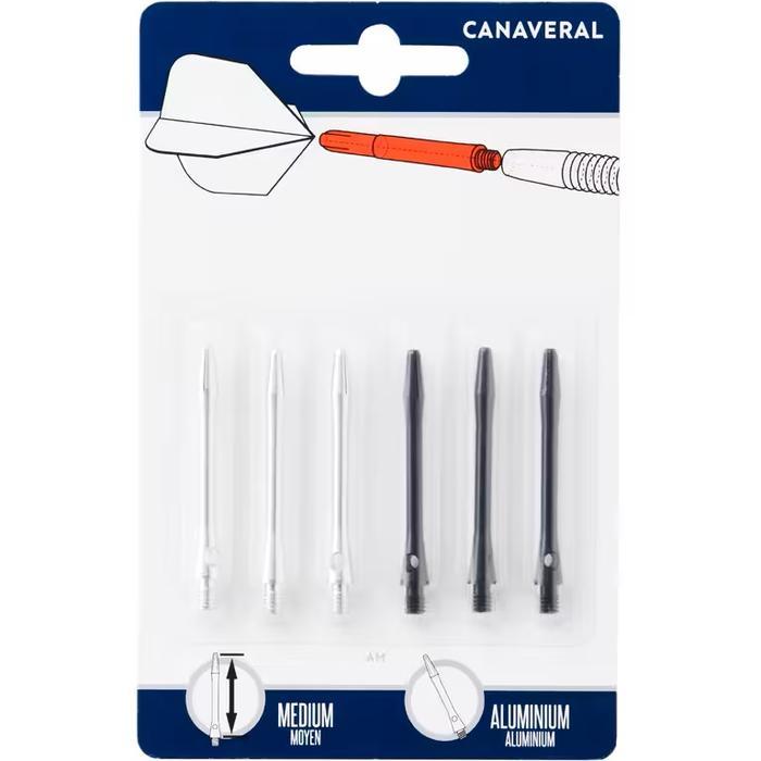 Terlaris CANAVERAL Batang Dart Aluminium Medium Shafts Isi 6 Pcs - Medium Aluminium Shafts Dart SALE