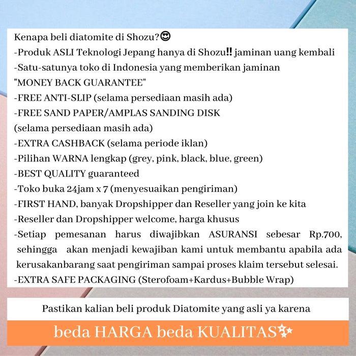 Keset Kamar Mandi Diatomite / Keset Super Serap Anti Air Original Batu