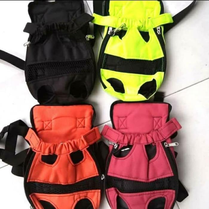 Premium Pet Carrier-Tas Gendong Kucing/Anjing-Gendongan Depan Belakang Kucing Original