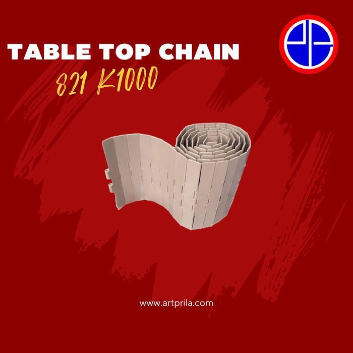 HOT SALE TABLE TOP CHAIN PLASTIC type 821-K1000 Straight, W254.0mm @L10feet BISA GOSEND