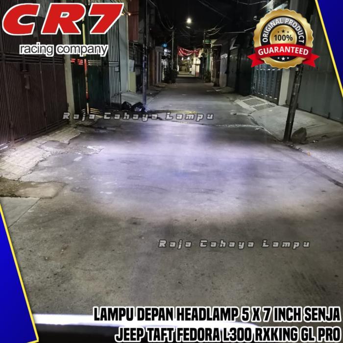 LAMPU DEPAN HEADLAMP 7 INCH 8 LED HEADLAMP 5X7 INCH LED KOTAK L300 MOBIL MOTOR