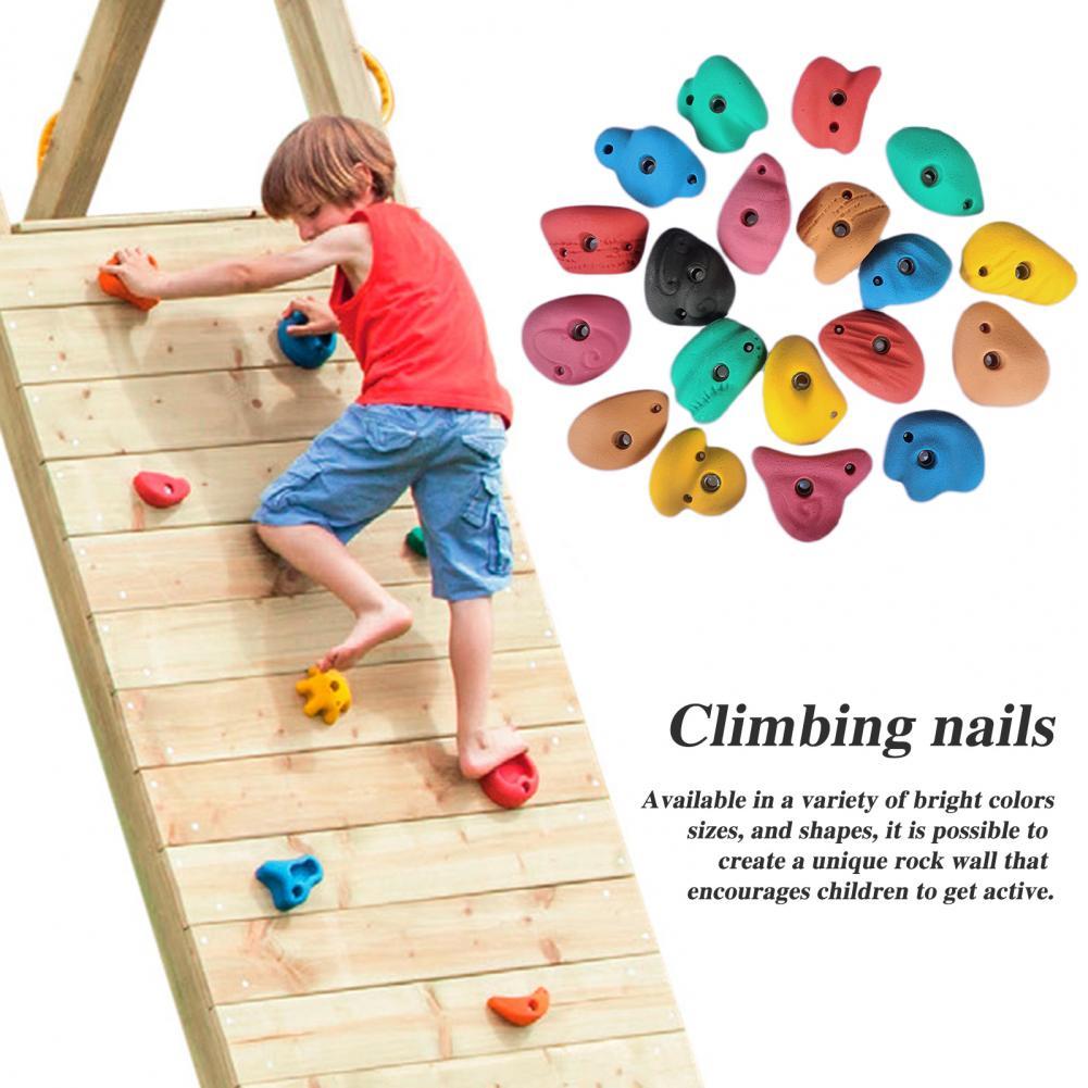 Rock Climbing Holds with Screw Holds Up to 230Lbs Kids Adults Rock Wall Holds Indoor Outdoor