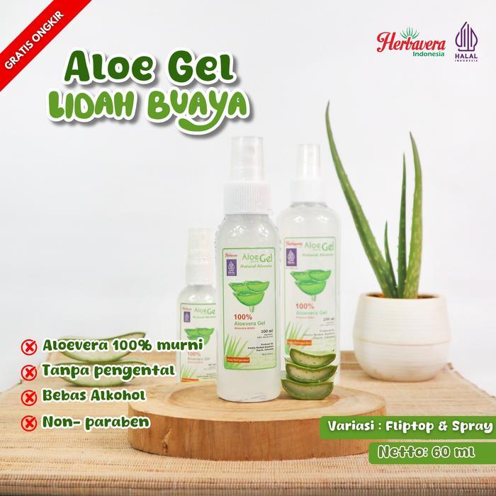 Aloevera Gel Lidah Buaya Murni Organik 60 ml Herbavera