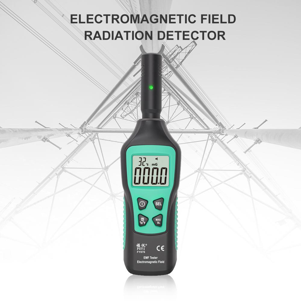 PROMO HARI INI  FUYI FY876 Handheld EMF Meter Electromagnetic Radiation Detector Monitor Household H