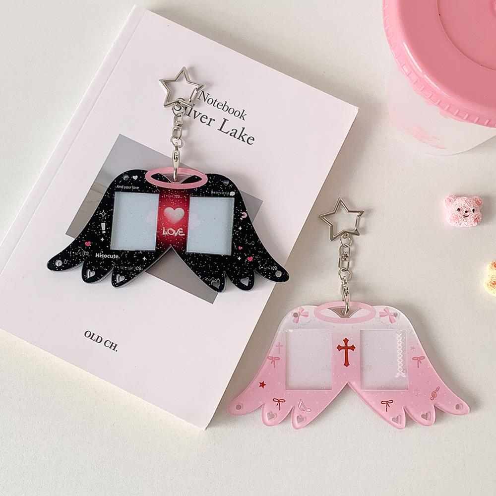 1 Inch Certificate Photo Card Sleeve Double Card Slot Photo Frame ID Card Holder Card Case Cover