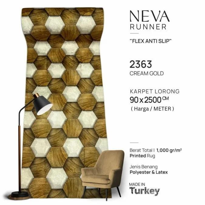Karpet Lantai /Runner/ Anti Slip / Minimalis Turki