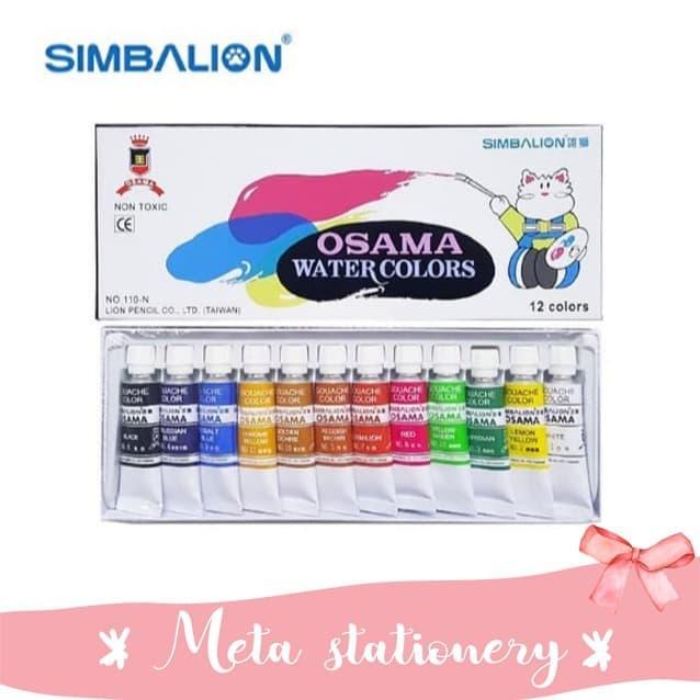 Cat air Watercolor Osama Simbalion 12 warna
