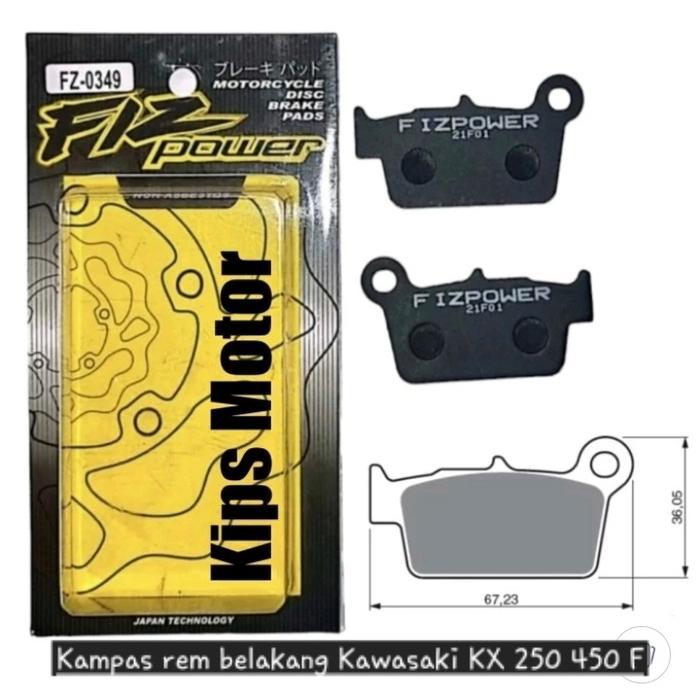 Kampas Rem Kawasaki Kxf Kx 250