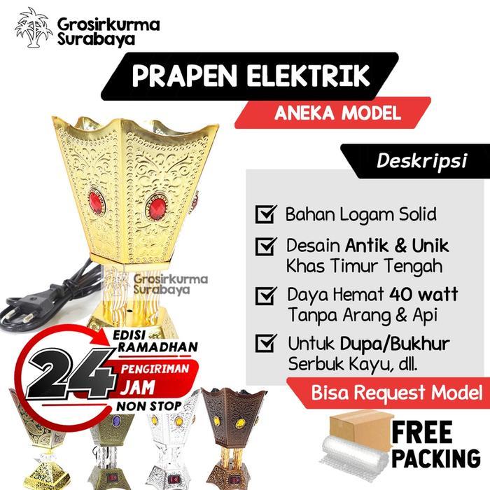 PRAPEN ELEKTRIK Mabkhara Pembakar Dupa Tempat Bakar Manual Bukhur