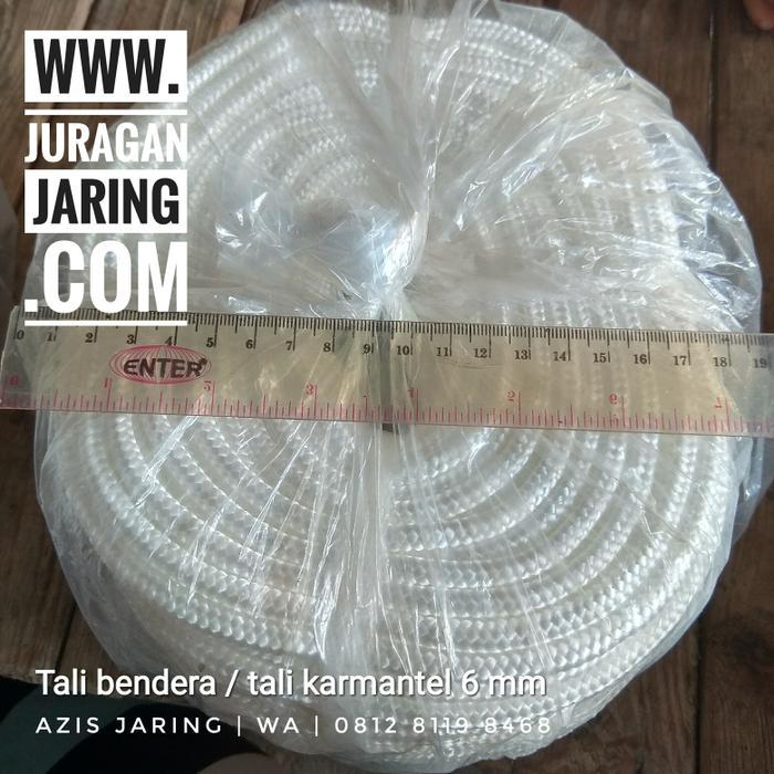 Tali bendera 6 mm tali karmantel per roll