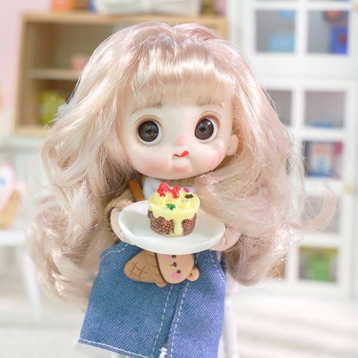 Thebest- OhSome Taotao Wanzi Ice Cream Style Girl Boneka Mainan Anak Perempuan Putri Koleksi Mainan