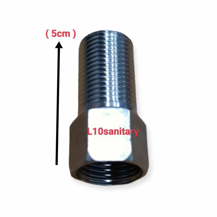 N3W Sok Drat Luar PANJANG/Sambungan Kran Drat Luar PANJANG Stainless Steel