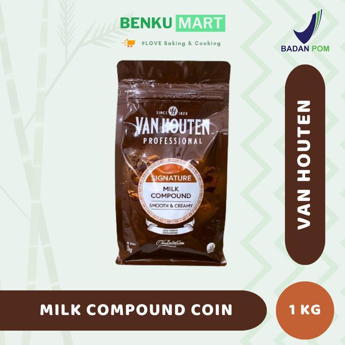 Van Houten Milk Compound Coin 1 kg Coklat Milk