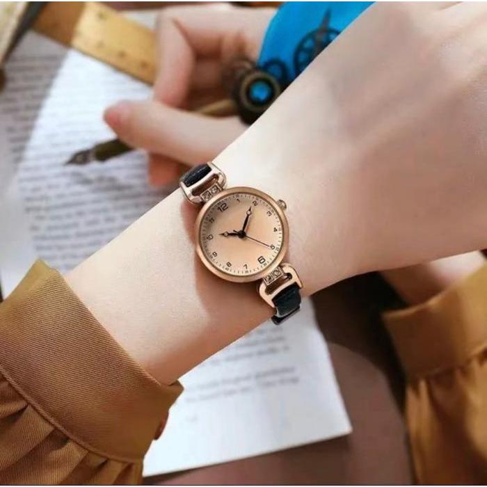 GEDI jam tangan wanita kulit vintage fashion korea bisa COD