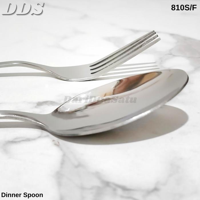 1 Set Sendok & Garpu Makan Hotel Stainless Tebal Dinner Spoon
