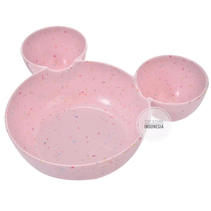 ORIGINAL DISNEY PINK MICKEY MELAMINE BOWL MANGKOK MAKAN UNTUK ANAK