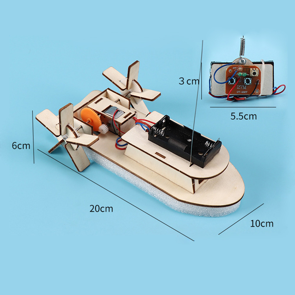 DIY Science Toys Children Educational STEM Projects Kits 3D Assemble Car Boat Model Wood Puzzle Toy