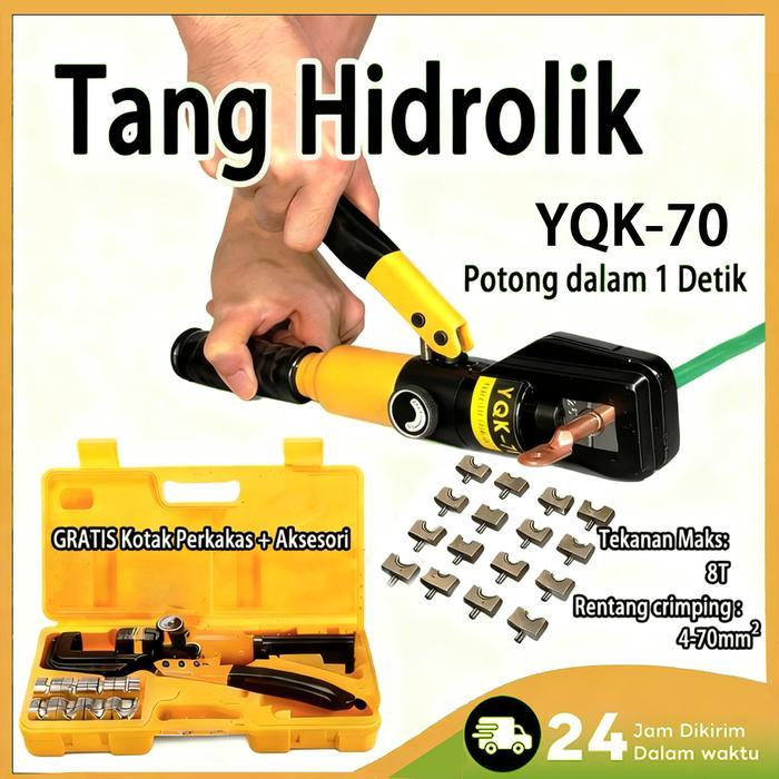 TEREMURAHTERLARIS READY SILAHKAN DIORDER TANG CRIMPING HIDROLIK 70MM PRESS SKUN - KAPASITAS BESAR