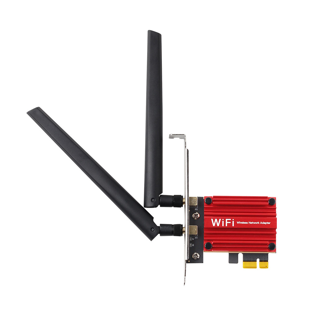 5400Mbps WiFi 6 PCIE WiFi Adapter Wireless Network Card Bluetooth 5.2 Tri-Band 2.4G/5G/6Ghz