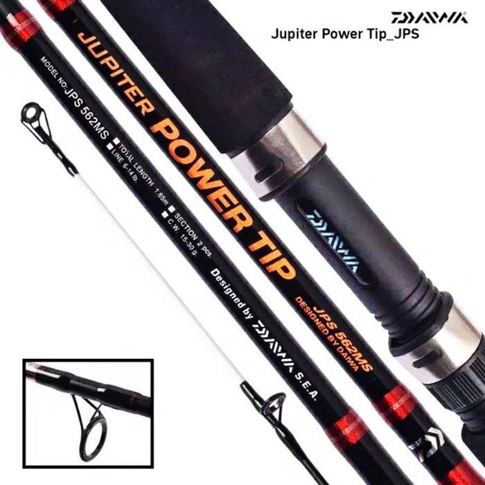 Murah Joran Pancing Daiwa Jupiter Power Tip 150Cm - 210Cm (Original) Carbon Solid