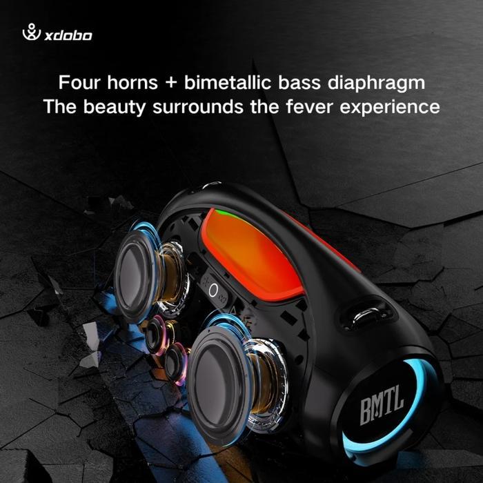 Xdobo Speaker Bluetooth Bmtl Boom 100W Rms Audio Party Original Redy Stok