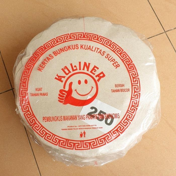 Kertas Nasi Bunga Bulat Kembang / Kertas Nasi Alas Piring Rotan