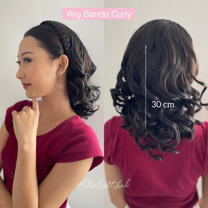 STARLIGHT BALI - Wig Bando Curly / Bando Wig / Wig Premium / Rambut Wig