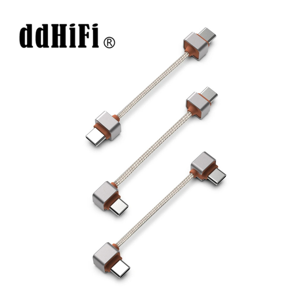 New ddHiFi TC03SS/TC03SL/TC03LL USB OTG Audio Decoding Cable, Flexible Use for Smartphones, L/Straig