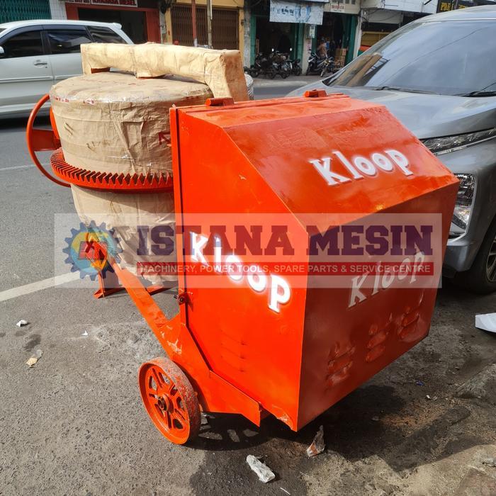 MESIN PENGADUK PENGOLAH MIXER COR SEMEN MOLEN 500L KLOOP TANPA MESIN