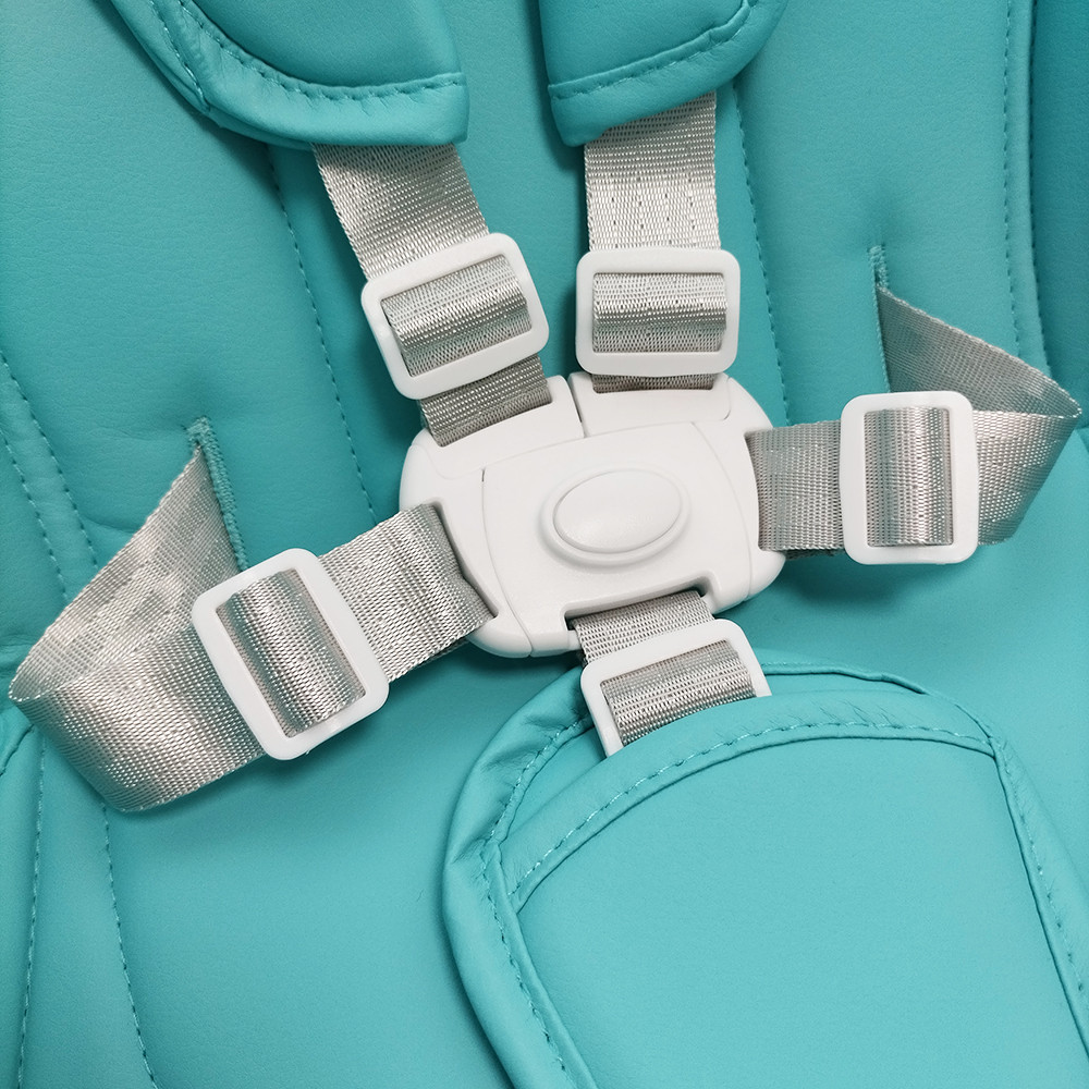 Seat Cushion For Peg perego Siesta Prima Pappa Zero3 High Chair PU Leather With Safety Belt Shoulder