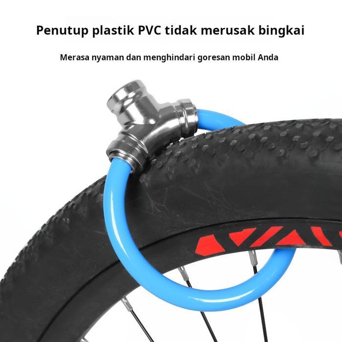 Kunci sepeda, termasuk kunci sepeda gunung, kunci sepeda jalan, kunci kabel baja tebal, kunci kerah