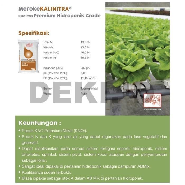 Kalinitra Meroke 25 Kg Via Kargo Pupuk Kno3 Putih Kemasan Pabrik Nutrisi Generatif Tanaman Anggur