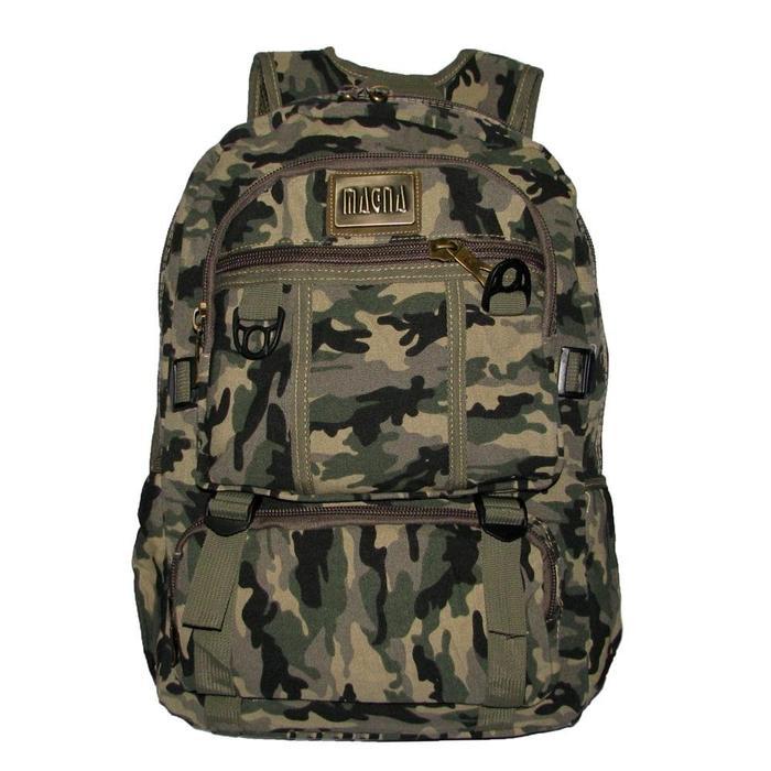 TAS RANSEL MAGNA HX01 BACKPACK PRIA MOTIF ARMY MILITARY KANVAS TAS RANSEL